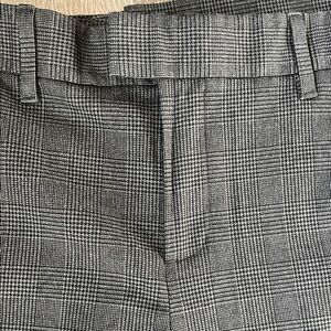 GAP Women's Gray Checkered Trousers